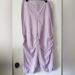 A New Day Ladies Size 14 Lavender Track Pants With Drawstring Ankles